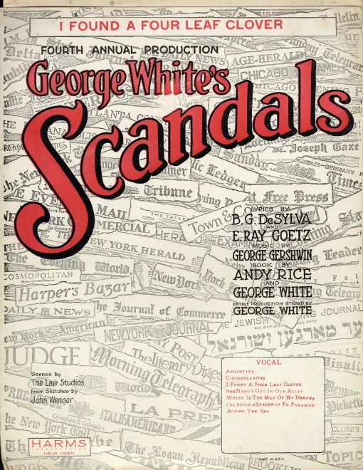 First page of George White's Scandals