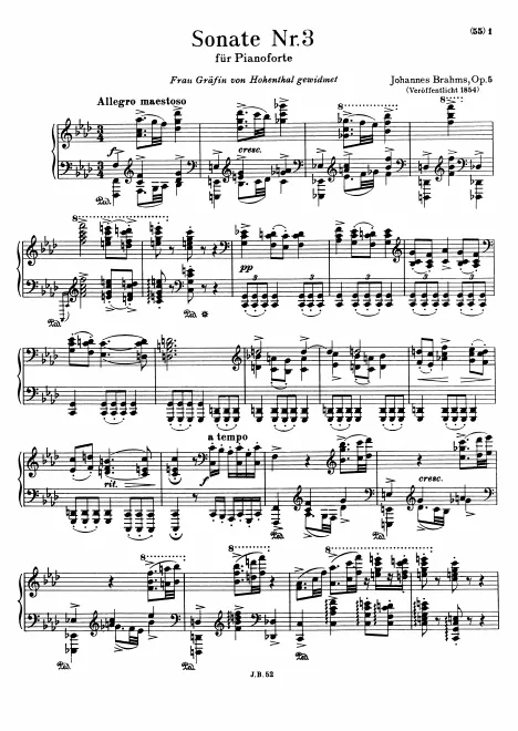 First page of Piano Sonata No.3