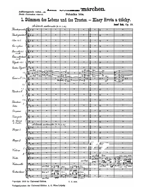 First page of Pohádka léta