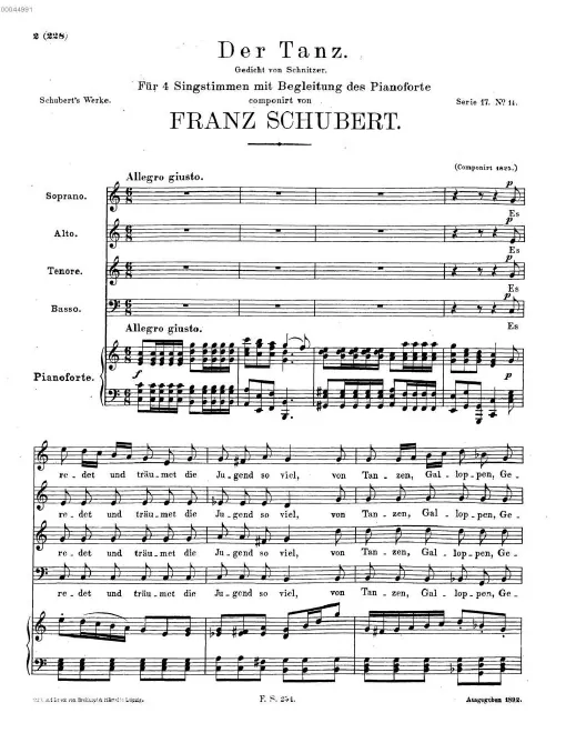 First page of Der Tanz