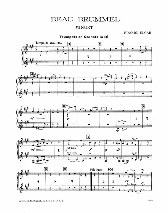 Trumpet (Cornet) 1/2 (B♭)
