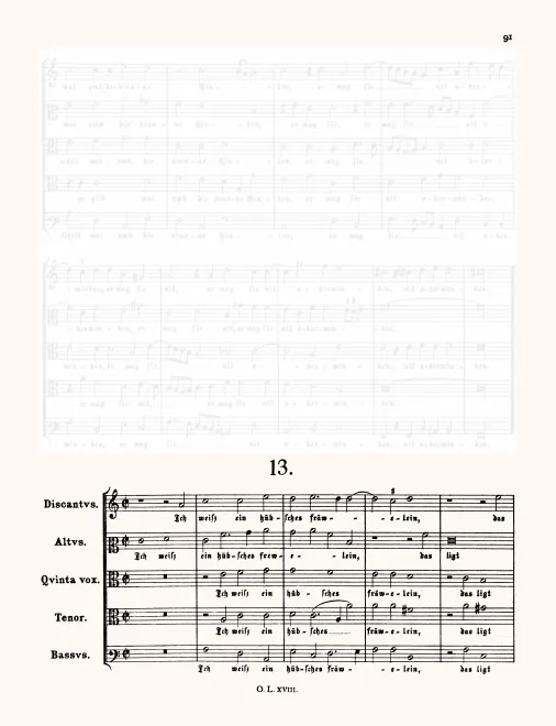 First page of Ich weiß ein hübsches fräuelein