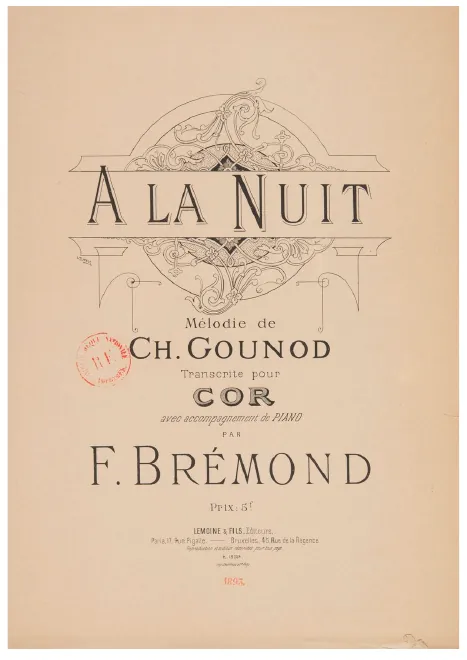 First page of À la nuit