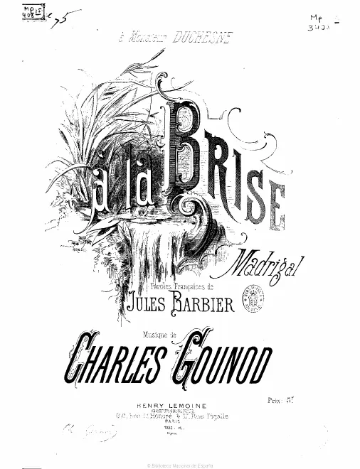 First page of À la brise