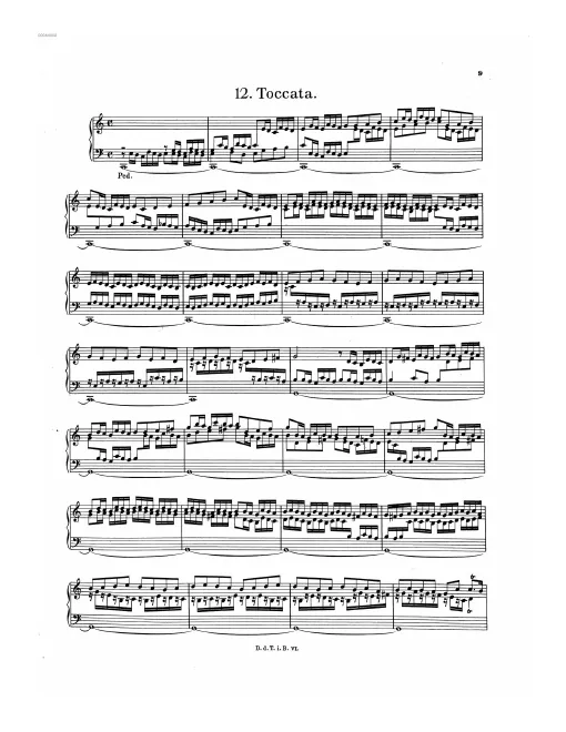 First page of Toccata in C major