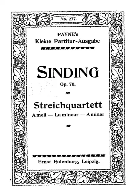 First page of String Quartet