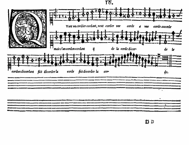 First page of Quand un cordier cordant