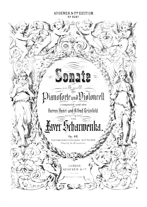First page of Cello Sonata