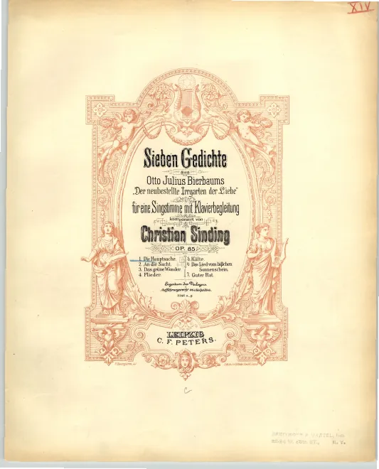 First page of 7 Gedichte, Op.85