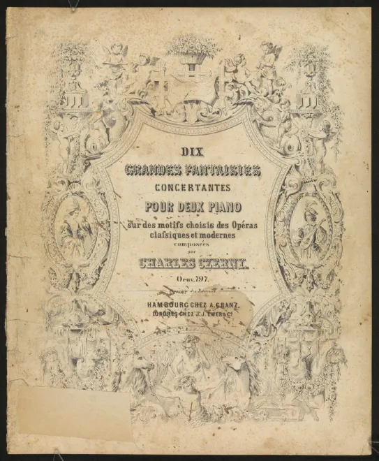 First page of 10 Grandes fantaisies concertantes for 2 Pianos