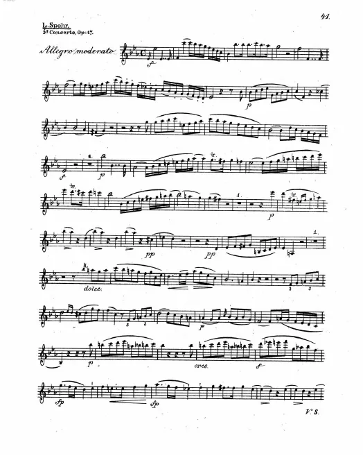 First page of Violin Concerto No.5
