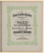 First page of Neue Liebeslieder Waltzes