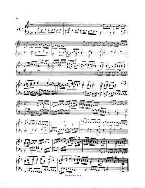 First page of Magnificat Fugue