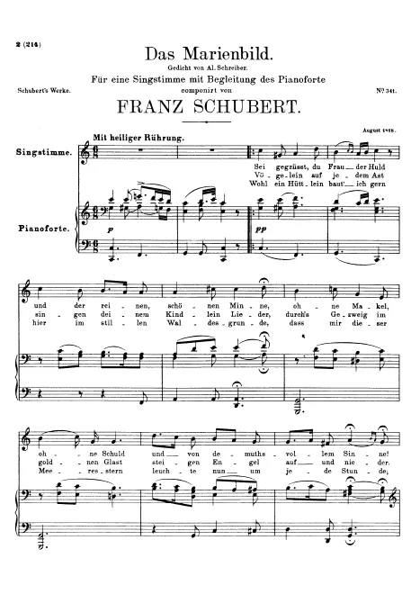 First page of Das Marienbild