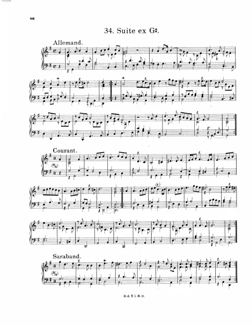 First page of Suite in G major