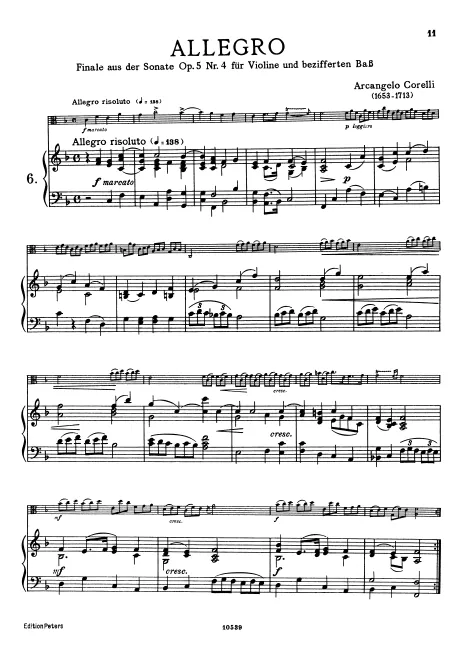 First page of Violin Sonata in F major