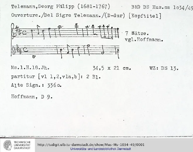 First page of Ouverture-Suite