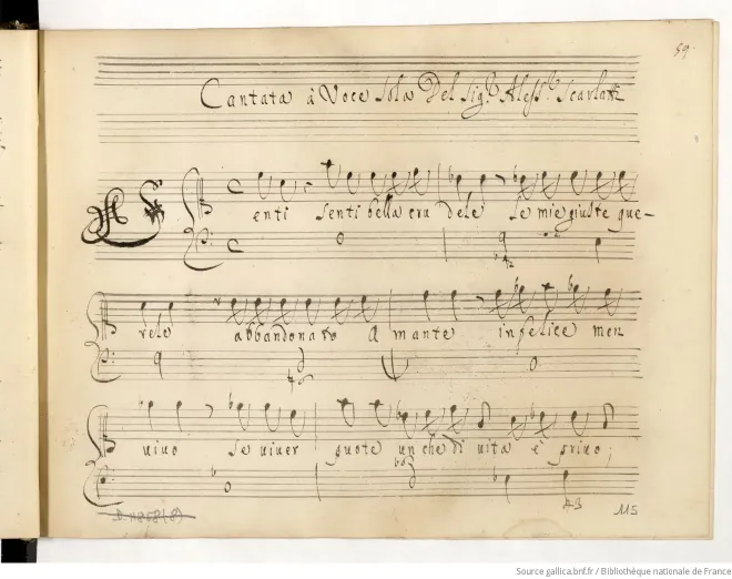 First page of Senti, bella crudele