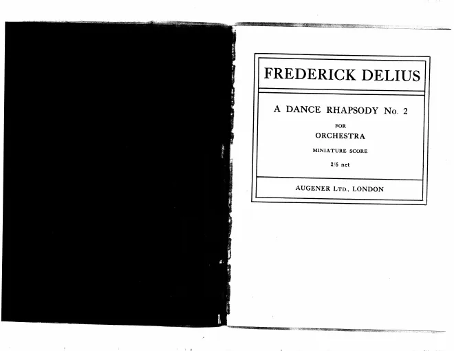 First page of A Dance Rhapsody No.2