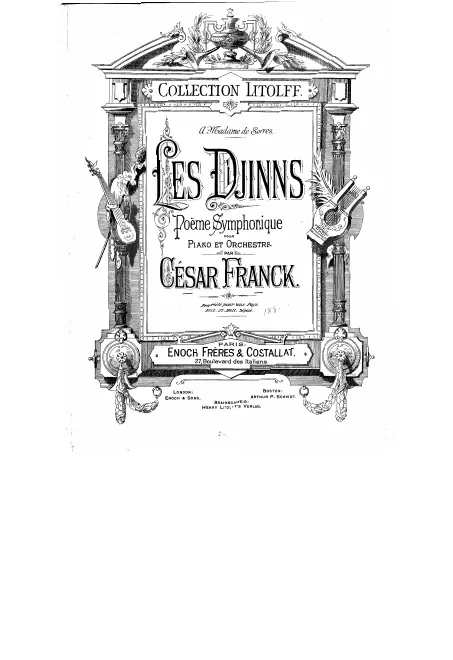 First page of Les Djinns