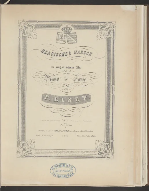 First page of Heroischer Marsch in ungarischem Stil