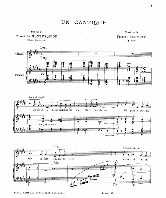 First page of 3 Chansons
