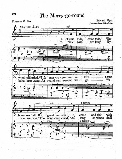 First page of The Merry-go-round