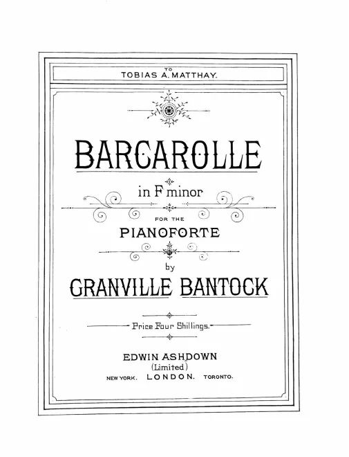 First page of Barcarolle