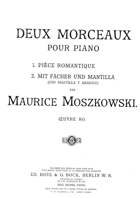 First page of 2 Morceaux