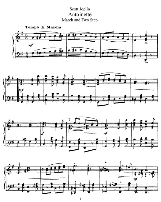 First page of Antoinette