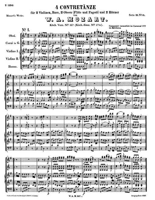 First page of 4 Country Dances