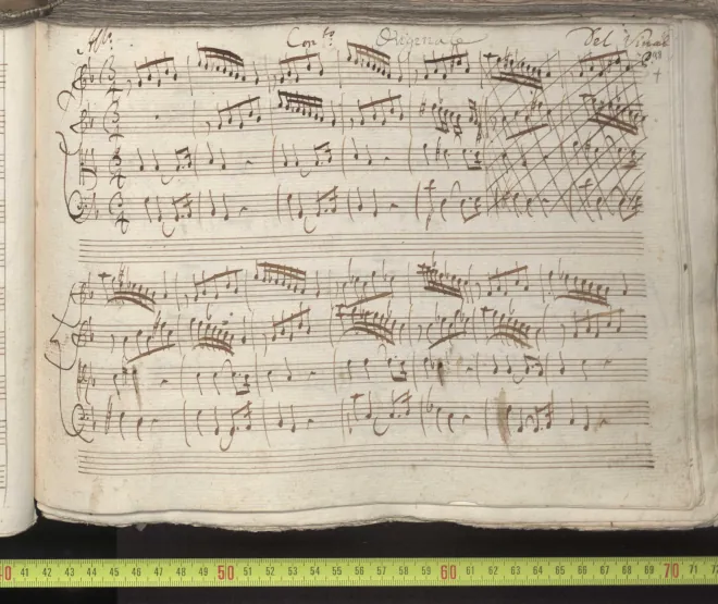 First page of Concerto for Strings in G minor
