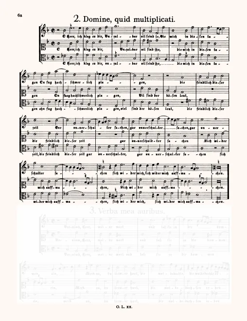 First page of O Herr ich klag es dir