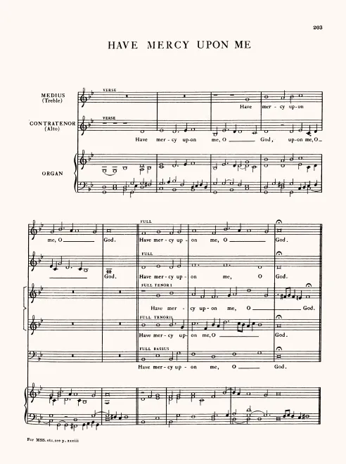 First page of Have Mercy upon Me