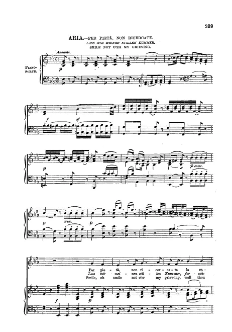 First page of Per pietà, non ricercate