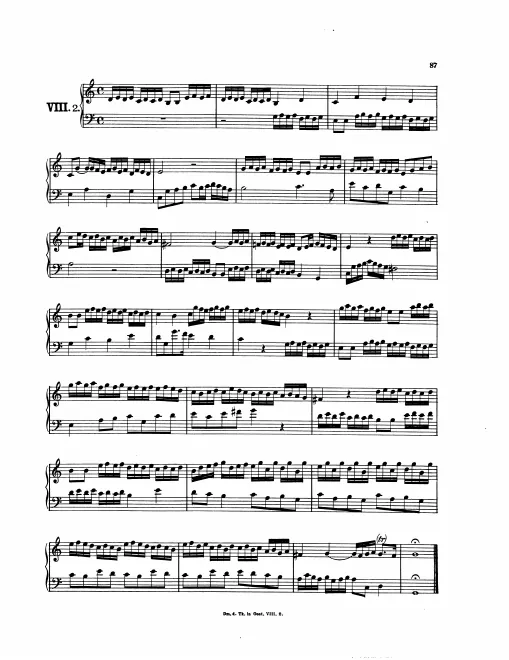 First page of Magnificat Fugue