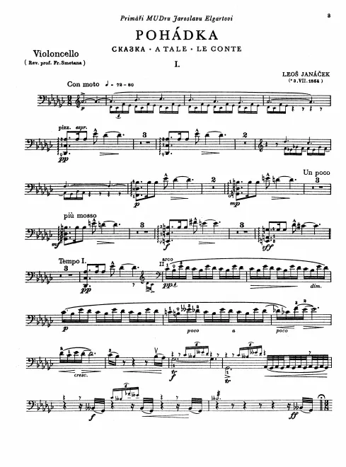 First page of Pohádka