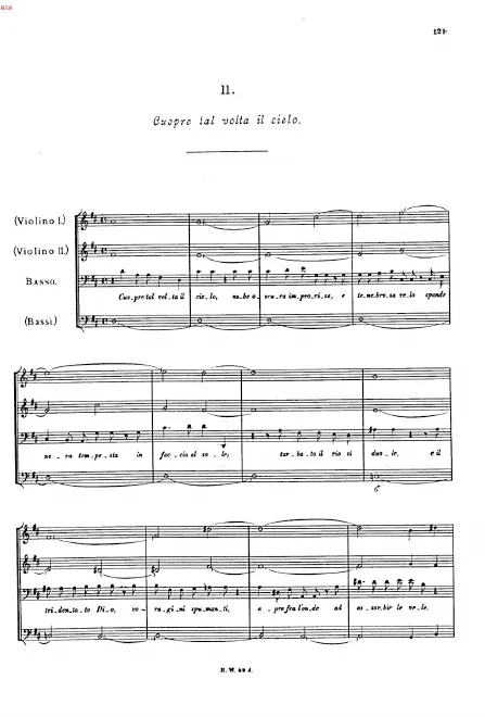 First page of Cuopre tal volta il cielo