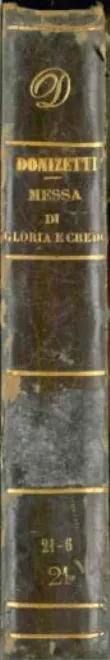 First page of Messa di Gloria e Credo