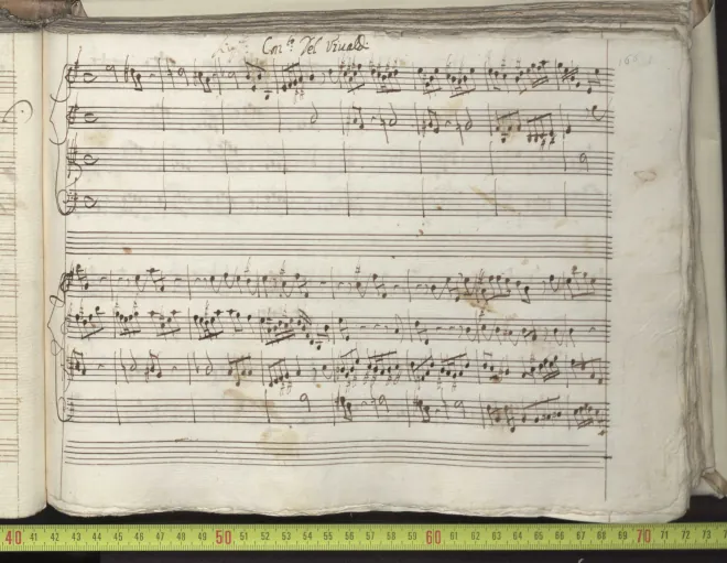 First page of Concerto for Strings in E minor