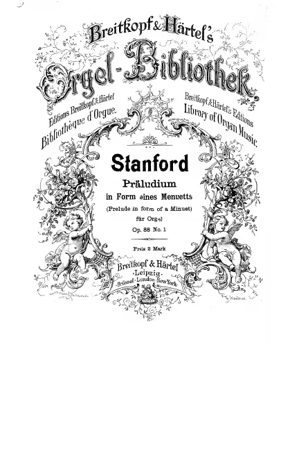 First page of 6 Preludes for Organ