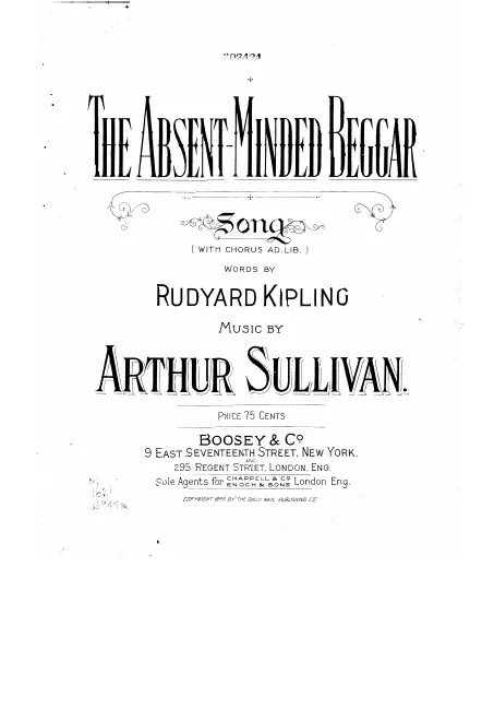 First page of The absent-minded beggar