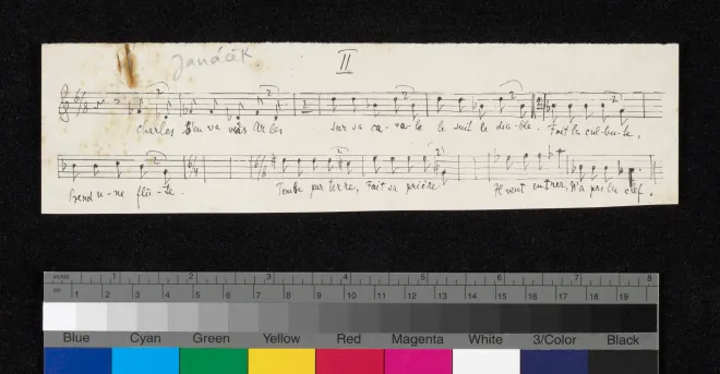 First page of Řikadla pro komorní sbor a 10 nástrojů