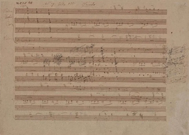 First page of Piano Trio in B♭ major