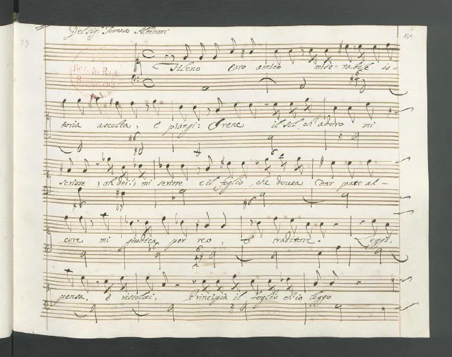 First page of Fileno caro amico