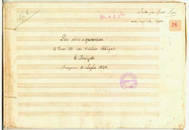 First page of Qui sedes et Quoniam