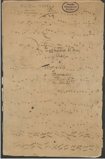 First page of Vergeh' doch nicht du armer Sünder, P.476bis