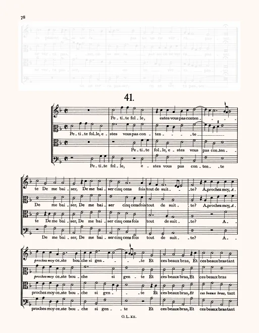 First page of Petite folle