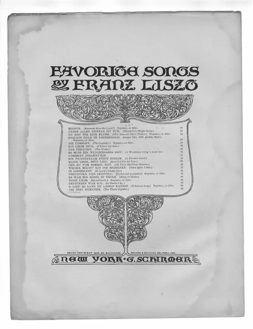 First page of Die drei Zigeuner