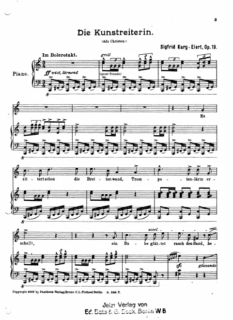 First page of Die Kunstreiterin